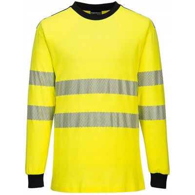 Portwest Trudnopalna koszulka multiochronna PW3 Modaflame Knit Żółty/Czarny r. XXL Portwest Trudnopalna koszulka multiochronna PW3 Modaflame Knit Żółty/Czarny r. XXL