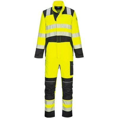 Portwest Trudnopalny kombinezon multiochronny PW3 Modaflame, kolor żółty/czarny, roz Portwest Trudnopalny kombinezon multiochronny PW3 Modaflame, kolor żółty/czarny, roz