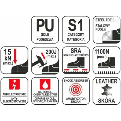 inna (Inny) TRZEWIK BUTY ROBOCZE BHP YATO TRAT S1 ROZMIAR 44 inna (Inny) TRZEWIK BUTY ROBOCZE BHP YATO TRAT S1 ROZMIAR 44