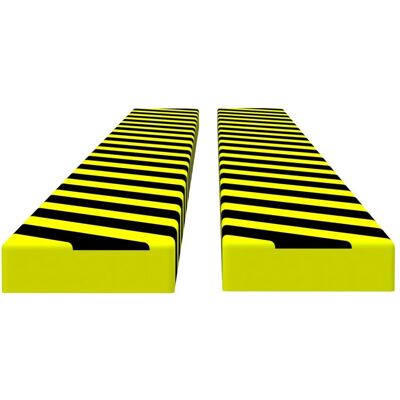 Vidaxl Ochraniacze Na Narożnik, 2 Szt., Żółto-Czarne, 6x2x101,5 Cm, Pu Vidaxl Ochraniacze Na Narożnik, 2 Szt., Żółto-Czarne, 6x2x101,5 Cm, Pu