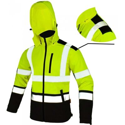 ART WODOODPORNA kurtka robocza odblaskowa SOFTSHELL ostrzegawcza żółta M ART WODOODPORNA kurtka robocza odblaskowa SOFTSHELL ostrzegawcza żółta M