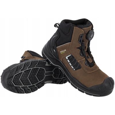 STALCO WODOODPORNE buty robocze męskie SKÓRZANE trzewiki typu BOA STALKER S3S 41 STALCO WODOODPORNE buty robocze męskie SKÓRZANE trzewiki typu BOA STALKER S3S 41