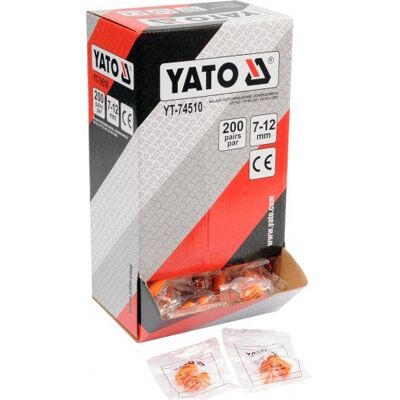 Zatyczki do uszu YATO, 34db, 200-pack Zatyczki do uszu YATO, 34db, 200-pack