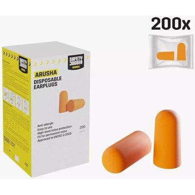 Inny producent Zatyczki SAFETY JOGGER ARUSHA przeciwhałasowe do uszu pomarańczowe 200szt Inny producent Zatyczki SAFETY JOGGER ARUSHA przeciwhałasowe do uszu pomarańczowe 200szt