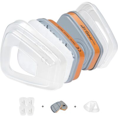 Inny producent Maska Ochronna Wielokrotna Pyłowa Gazowa Z Filtrami Okulary Komplet Inny producent Maska Ochronna Wielokrotna Pyłowa Gazowa Z Filtrami Okulary Komplet