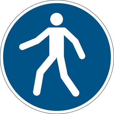 Naklejka Podłogowa/znacznik Durable, Symbol „przejście W Oznaczonym Miejscu”, 1 Sztuka Naklejka Podłogowa/znacznik Durable, Symbol „przejście W Oznaczonym Miejscu”, 1 Sztuka