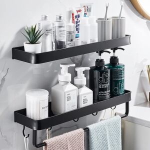 Inny producent 2x PÓŁKA ŁAZIENKOWA WISZĄCA bez wiercenia 50cm Inny producent 2x PÓŁKA ŁAZIENKOWA WISZĄCA bez wiercenia 50cm
