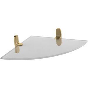 Bisk Nature Gold 05851 Półka Łazienkowa Narożna Szklana Bisk Nature Gold 05851 Półka Łazienkowa Narożna Szklana