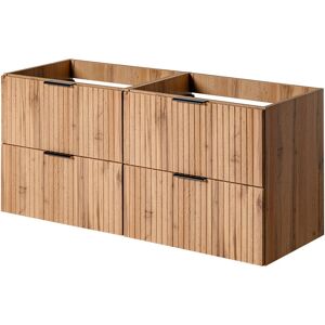 Inny producent DĄB WOTAN Zestaw Łazienkowy Szafka pod Umywalkę 120 cm RYFLOWANE FRONTY 3 kolory uchwytów Inny producent DĄB WOTAN Zestaw Łazienkowy Szafka pod Umywalkę 120 cm RYFLOWANE FRONTY 3 kolory uchwytów