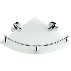 Półka łazienkowa narożna trójkątna szklana ścienna chrom STELLA Classic 07.861.1 Półka łazienkowa narożna trójkątna szklana ścienna chrom STELLA Classic 07.861.1
