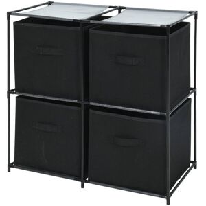 Storage Solutions Półka łazienkowa REGAŁ 4 szuflady CZARNY szafka Storage Solutions Półka łazienkowa REGAŁ 4 szuflady CZARNY szafka