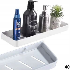 Inny producent PÓŁKA ŁAZIENKOWA WISZĄCA LOFT 40 CM BIAŁA kuchenna wisząca biała na płyny szampony Inny producent PÓŁKA ŁAZIENKOWA WISZĄCA LOFT 40 CM BIAŁA kuchenna wisząca biała na płyny szampony