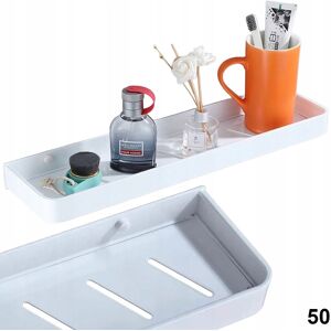 Inny producent PÓŁKA ŁAZIENKOWA WISZĄCA LOFT 50 CM BIAŁA kuchenna wisząca biała na płyny szampony Inny producent PÓŁKA ŁAZIENKOWA WISZĄCA LOFT 50 CM BIAŁA kuchenna wisząca biała na płyny szampony