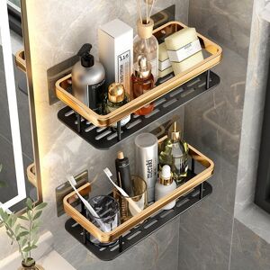 Arhatreya PÓŁKA ŁAZIENKOWA WISZĄCA POD PRYSZNIC LOFT złoto Samoprzylepne+dziurkowane Arhatreya PÓŁKA ŁAZIENKOWA WISZĄCA POD PRYSZNIC LOFT złoto Samoprzylepne+dziurkowane
