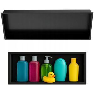 Półka łazienkowa wnękowa Estiva FALEZA Black 90x30x10 cm czarna 1 szt. Półka łazienkowa wnękowa Estiva FALEZA Black 90x30x10 cm czarna 1 szt.