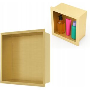Półka łazienkowa wnękowa Estiva FALEZA Gold 30x30x10 cm złota 1 szt. Półka łazienkowa wnękowa Estiva FALEZA Gold 30x30x10 cm złota 1 szt.
