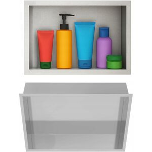 Półka łazienkowa wnękowa Estiva FALEZA Silver 45x30x10 cm srebrna 1 szt. Półka łazienkowa wnękowa Estiva FALEZA Silver 45x30x10 cm srebrna 1 szt.
