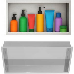 Półka łazienkowa wnękowa Estiva FALEZA Silver 60x30x10 cm srebrna 1 szt. Półka łazienkowa wnękowa Estiva FALEZA Silver 60x30x10 cm srebrna 1 szt.