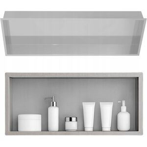 Półka łazienkowa wnękowa Estiva FALEZA Silver 90x30x10 cm srebrna 1 szt. Półka łazienkowa wnękowa Estiva FALEZA Silver 90x30x10 cm srebrna 1 szt.