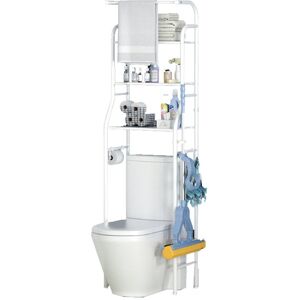 NICE LIFE Półka Nad Wc Stojak Do Łazienki Szafka Łazienkowa Biała NICE LIFE Półka Nad Wc Stojak Do Łazienki Szafka Łazienkowa Biała