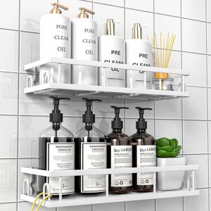 Inny producent PÓŁKA PRYSZNICOWA PÓŁKA DO ŁAZIENKI BEZ WIERCENIA HACZYKI ELEGANCKA BIAŁA Inny producent PÓŁKA PRYSZNICOWA PÓŁKA DO ŁAZIENKI BEZ WIERCENIA HACZYKI ELEGANCKA BIAŁA
