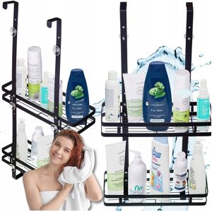 inna (Inny) Półka wisząca pod prysznic łazienkowa na szybę Czarna Loft Organizer inna (Inny) Półka wisząca pod prysznic łazienkowa na szybę Czarna Loft Organizer