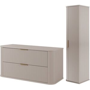 VAXOR SZAFKA 100 CM + SŁUPEK 139 CM ZESTAW ŁAZIENKOWY WISZĄCY KASZMIR FRONTY MDF VAXOR SZAFKA 100 CM + SŁUPEK 139 CM ZESTAW ŁAZIENKOWY WISZĄCY KASZMIR FRONTY MDF