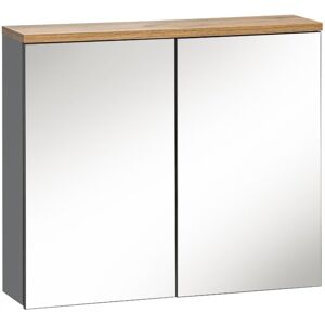 Comad Szafka łazienkowa BALI GRAFIT 841 z lustrem 80 cm Comad Szafka łazienkowa BALI GRAFIT 841 z lustrem 80 cm