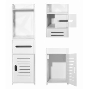 Inny producent Szafka łazienkowa słupek 80cm biała Inny producent Szafka łazienkowa słupek 80cm biała
