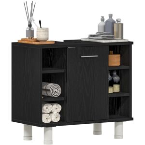 vidaXL Szafka łazienkowa Dąb Czarny 60x32x54 cm - Szafka łazienkowa vidaXL Szafka łazienkowa Dąb Czarny 60x32x54 cm - Szafka łazienkowa