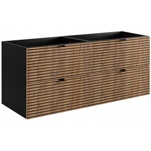VAXOR SZAFKA ŁAZIENKOWA WISZĄCA POD UMYWALKĘ 160x46 CM CZARNY DĄB + DĘBOWY BLAT VAXOR SZAFKA ŁAZIENKOWA WISZĄCA POD UMYWALKĘ 160x46 CM CZARNY DĄB + DĘBOWY BLAT