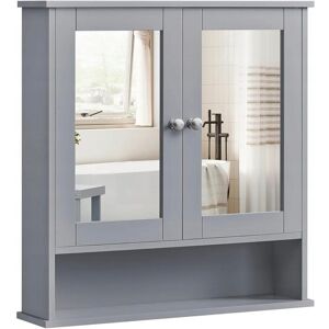Inny producent SZAFKA ŁAZIENKOWA WISZĄCA Z LUSTREM 56,5x58,5x13 szara.MARYSIA Inny producent SZAFKA ŁAZIENKOWA WISZĄCA Z LUSTREM 56,5x58,5x13 szara.MARYSIA