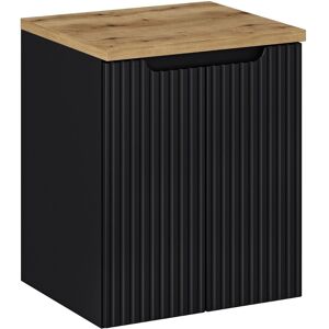 Szafka Łazienkowa Z Blatem I Drzwiami 50X40Cm Czarna Do Łazienki Comad Szafka Łazienkowa Z Blatem I Drzwiami 50X40Cm Czarna Do Łazienki Comad