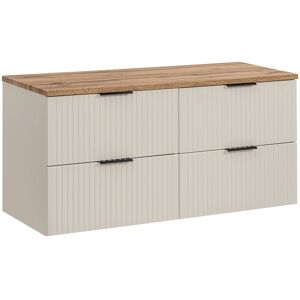 Szafka Łazienkowa Z Blatem I Szufladami 120X45Cm Kaszmir Do Łazienki Comad Szafka Łazienkowa Z Blatem I Szufladami 120X45Cm Kaszmir Do Łazienki Comad