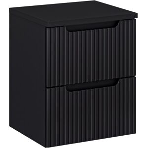 Szafka Łazienkowa Z Blatem I Szufladami 50X40Cm Czarna Do Łazienki Comad Szafka Łazienkowa Z Blatem I Szufladami 50X40Cm Czarna Do Łazienki Comad