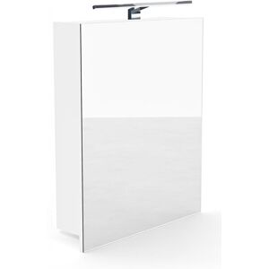 Szafka łazienkowa z lustrem Better Home, 50 x 60 x 14 cm, Oświetlenie LED, Biała, 1 szt. Szafka łazienkowa z lustrem Better Home, 50 x 60 x 14 cm, Oświetlenie LED, Biała, 1 szt.