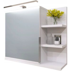 BETTER HOME Szafka łazienkowa z lustrem i LED wisząca lustrzana do łazienki 60 cm półka BETTER HOME Szafka łazienkowa z lustrem i LED wisząca lustrzana do łazienki 60 cm półka