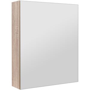 MyFurni Szafka łazienkowa z lustrem lustrzana wisząca do łazienki dąb sonoma 50 cm MyFurni Szafka łazienkowa z lustrem lustrzana wisząca do łazienki dąb sonoma 50 cm