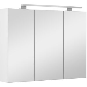 MyFurni Szafka łazienkowa z lustrem oświetleniem lampką led lustrzana wisząca 80 cm MyFurni Szafka łazienkowa z lustrem oświetleniem lampką led lustrzana wisząca 80 cm