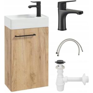 Deftrans/Onas Szafka Łazienkowa Z Umywalką + Bateria Czarna + Syfon 40 Small Deftrans/Onas Szafka Łazienkowa Z Umywalką + Bateria Czarna + Syfon 40 Small