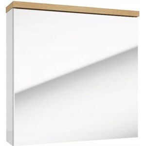 DEFTRANS Szafka lustrzana łazienkowa wisząca biały połysk 60x60 cm Ronda DEFTRANS Szafka lustrzana łazienkowa wisząca biały połysk 60x60 cm Ronda