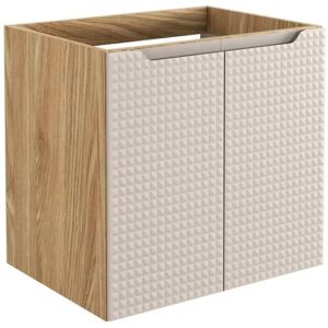Comad Szafka pod umywalkę LUXOR BEIGE 82-60-2D 60cm dąb olejowany/beżowa Comad Szafka pod umywalkę LUXOR BEIGE 82-60-2D 60cm dąb olejowany/beżowa