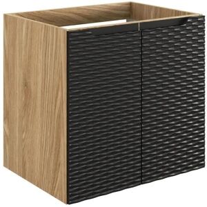 Comad Szafka pod umywalkę OCEAN BLACK 82-60-2D 60cm dąb olejowany/czarna Comad Szafka pod umywalkę OCEAN BLACK 82-60-2D 60cm dąb olejowany/czarna