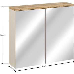 Comad Szafka z lustrem 80cm 2 drzwi Bali Cashmere Comad Szafka z lustrem 80cm 2 drzwi Bali Cashmere
