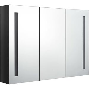 inna (Inny) Szafka z lustrem i LED 89x14x62 cm, szara, szafka wisząca inna (Inny) Szafka z lustrem i LED 89x14x62 cm, szara, szafka wisząca