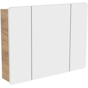 Szafka Z Lustrem Wisząca Dębowa Do Łazienki 100X75Cm Z Trzema Drzwiami Comad Szafka Z Lustrem Wisząca Dębowa Do Łazienki 100X75Cm Z Trzema Drzwiami Comad