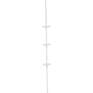 TENDANCE Biały Metalowy Teleskopowy Półka Prysznicowa - 3 Kosze, 250cm TENDANCE Biały Metalowy Teleskopowy Półka Prysznicowa - 3 Kosze, 250cm