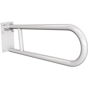 Uchwyt półokrągły uchylny 60cm z płytą ANDEX Bez Barier 820B stal nierdzewna biały Uchwyt półokrągły uchylny 60cm z płytą ANDEX Bez Barier 820B stal nierdzewna biały