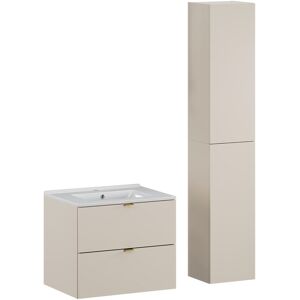 Umywalka Ceramiczna 60Cm I Szafka Łazienkowa Comad Scandi Lava (Zestaw) Umywalka Ceramiczna 60Cm I Szafka Łazienkowa Comad Scandi Lava (Zestaw)