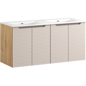 Umywalka Ceramiczna Biała + Szafka Łazienkowa 120Cm Jasna Comad (Zestaw) Umywalka Ceramiczna Biała + Szafka Łazienkowa 120Cm Jasna Comad (Zestaw)